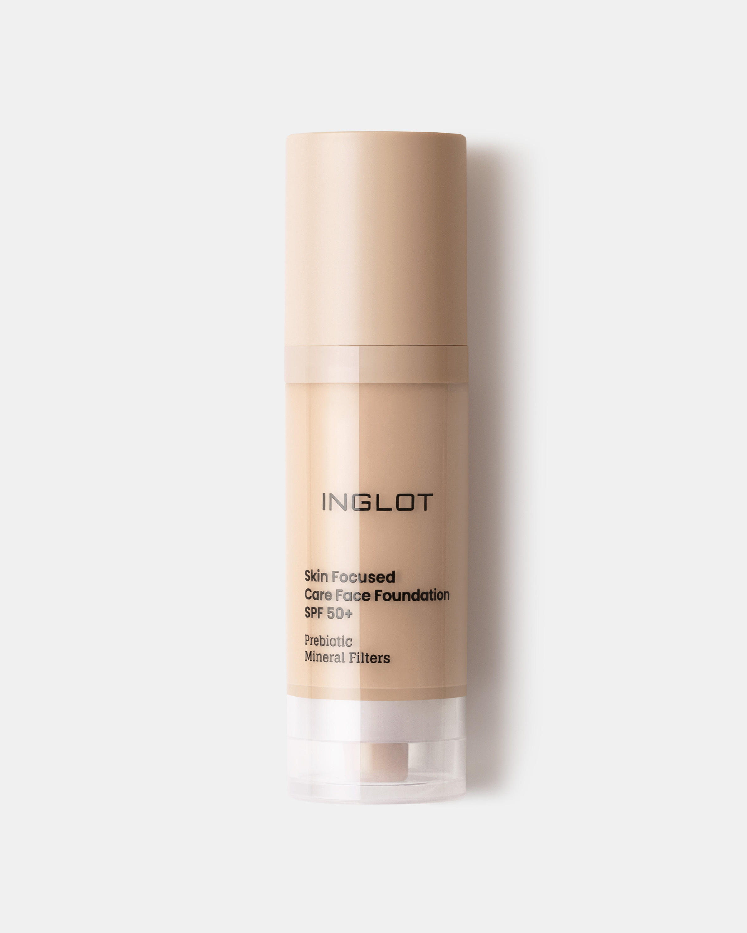 Inglot Fond de ten de îngrijire cu filtru SPF50+ 302 Ivory Beige