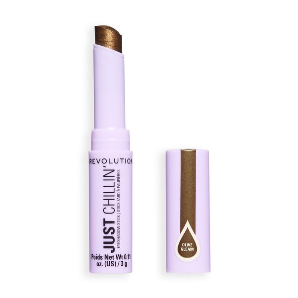 Makeup Revolution Just Chillin Fard de pleoape sub formă de stick Olive Gleam