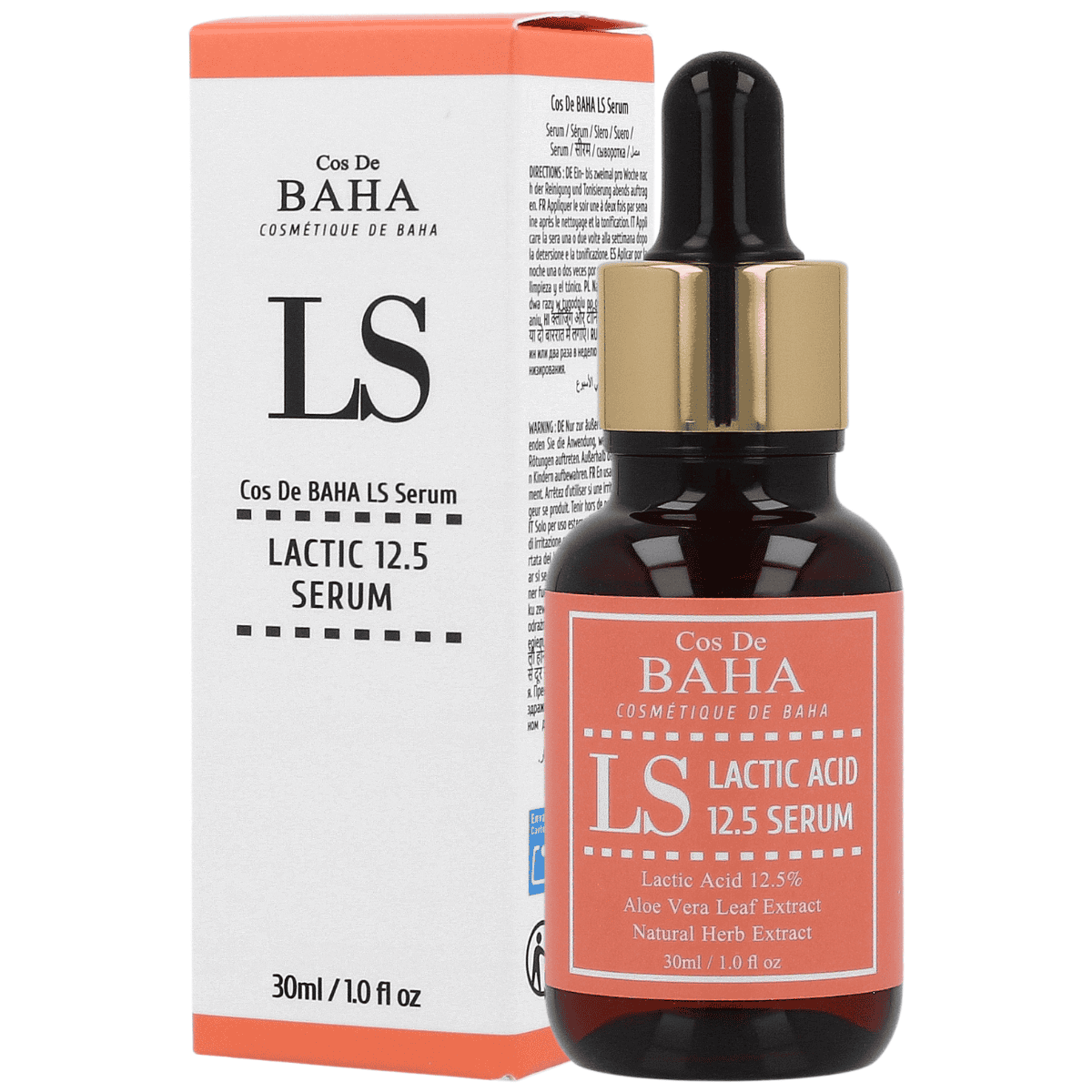 Cos De BAHA LS Ser pentru față cu acid lactic 12,5% 30 ml