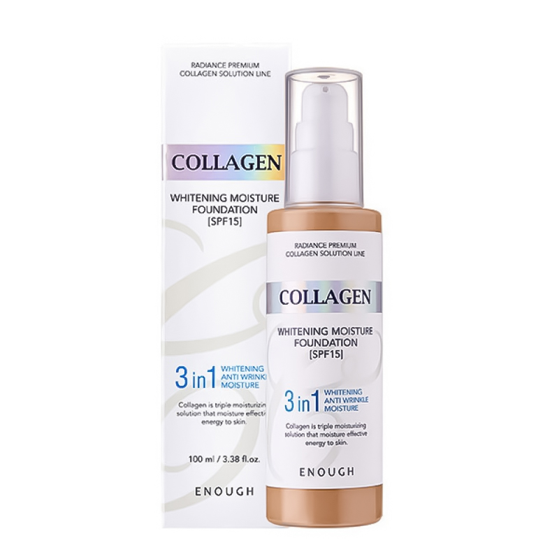 Enough Collagen Fond de ten iluminator cu colagen și filtru SPF15 21