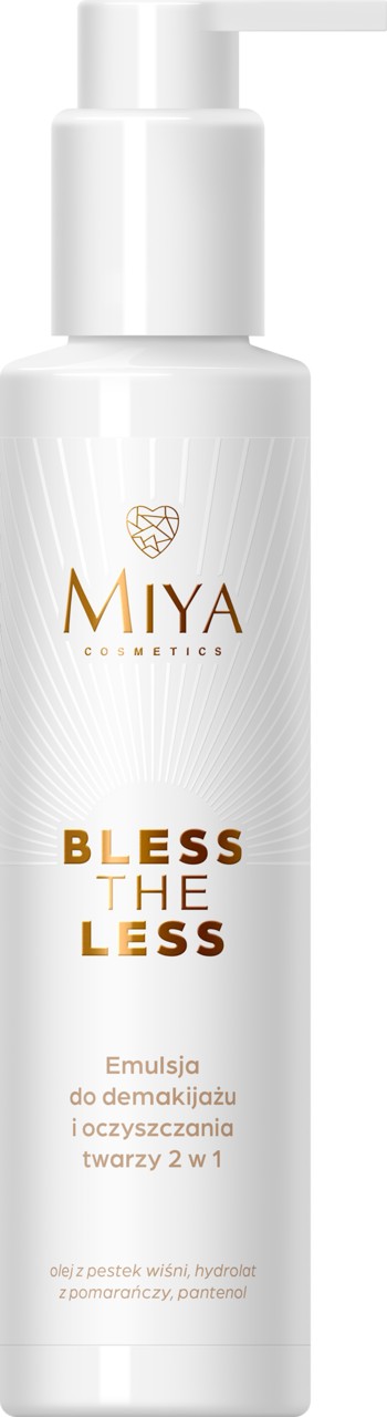 MIYA Bless The Less Emulsie demachiantă și de curățare a tenului 2 în 1, 150 ml