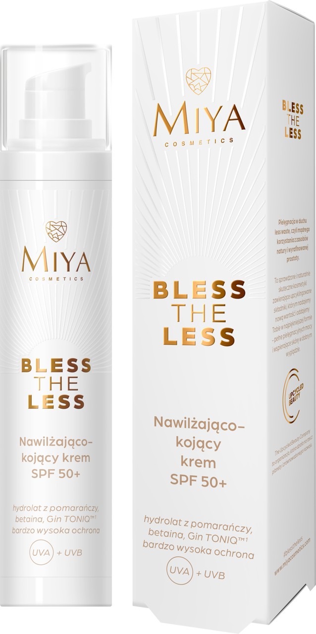 MIYA Bless The Less Cremă hidratantă și calmantă cu SPF 50+, 50 ml