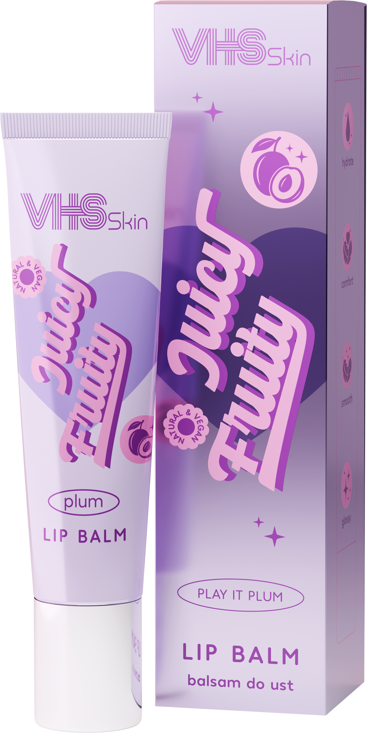 VHS Skin Juicy Fruity Balsam de buze Plum 10 ml