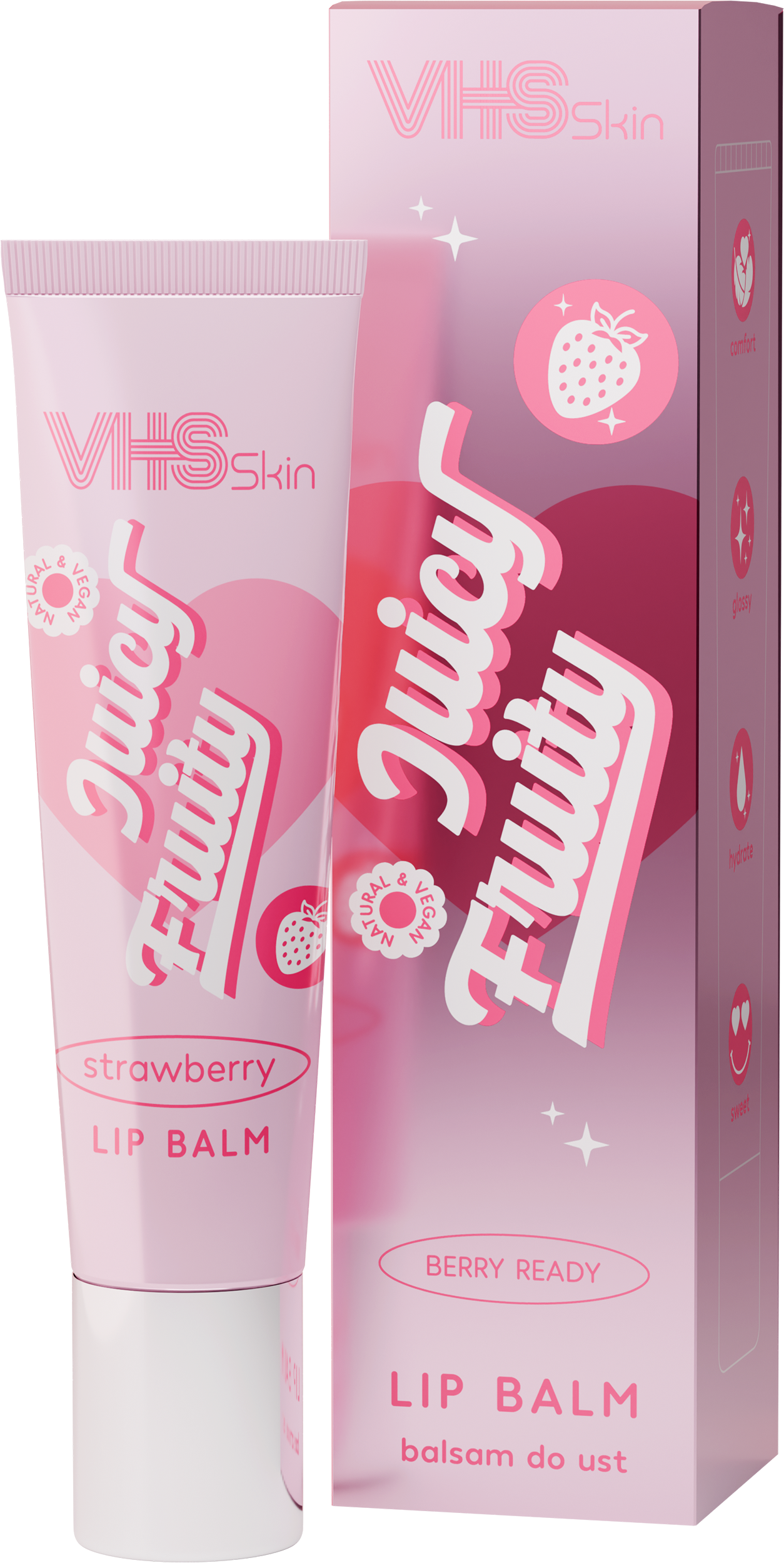 VHS Skin Juicy Fruity Balsam de buze Strawberry 10 ml