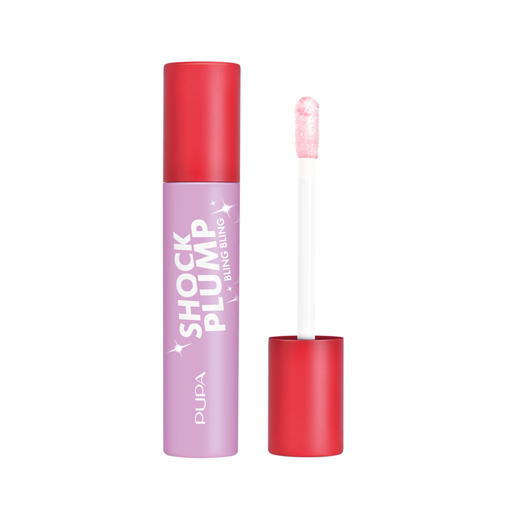 PUPA Milano Shock Plump Bling Bling - Luciu de buze pentru mărirea buzelor cu sclipici 013 Pink Tiara