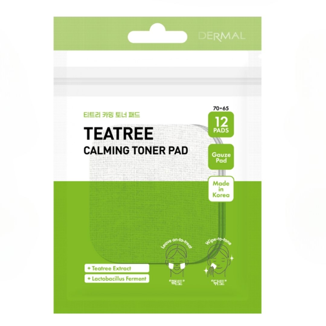 Dermal Tea Tree Calming Toner Pad - Discuri tonifiante calmante pentru față