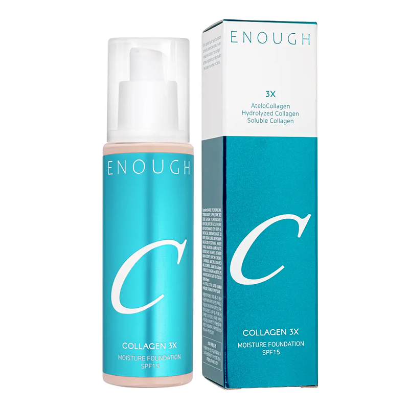 Enough Collagen 3X Fond de ten cu triplu colagen și filtru SPF15 21N