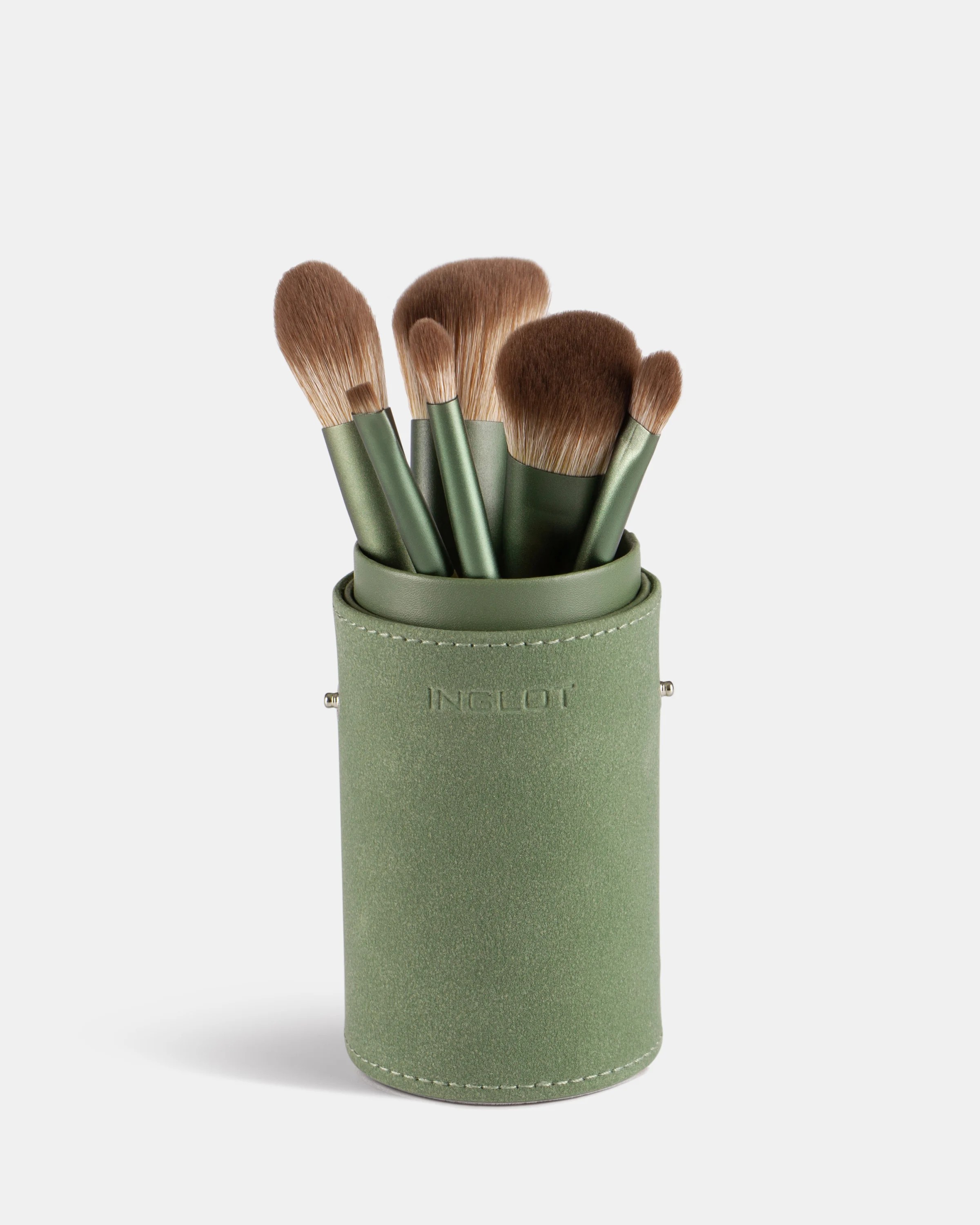 Set de pensule Inglot în tub verde