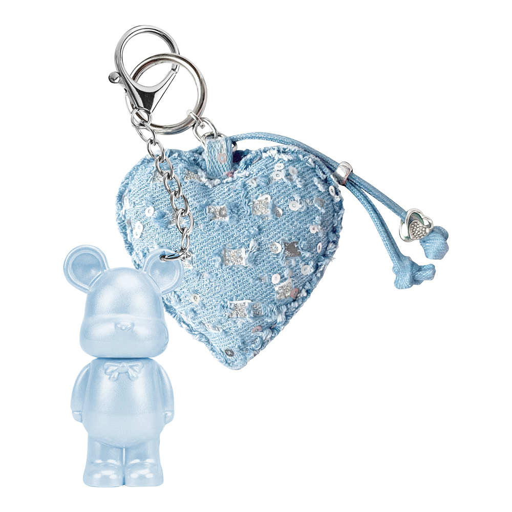Lovro Denim Sugar Teddy Luciu de buze cu sclipici 01 Heart Drop