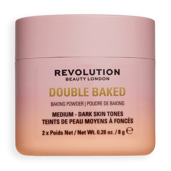 Makeup Revolution Double Baked Pudră liberă pentru față, nuanțe medii și închise