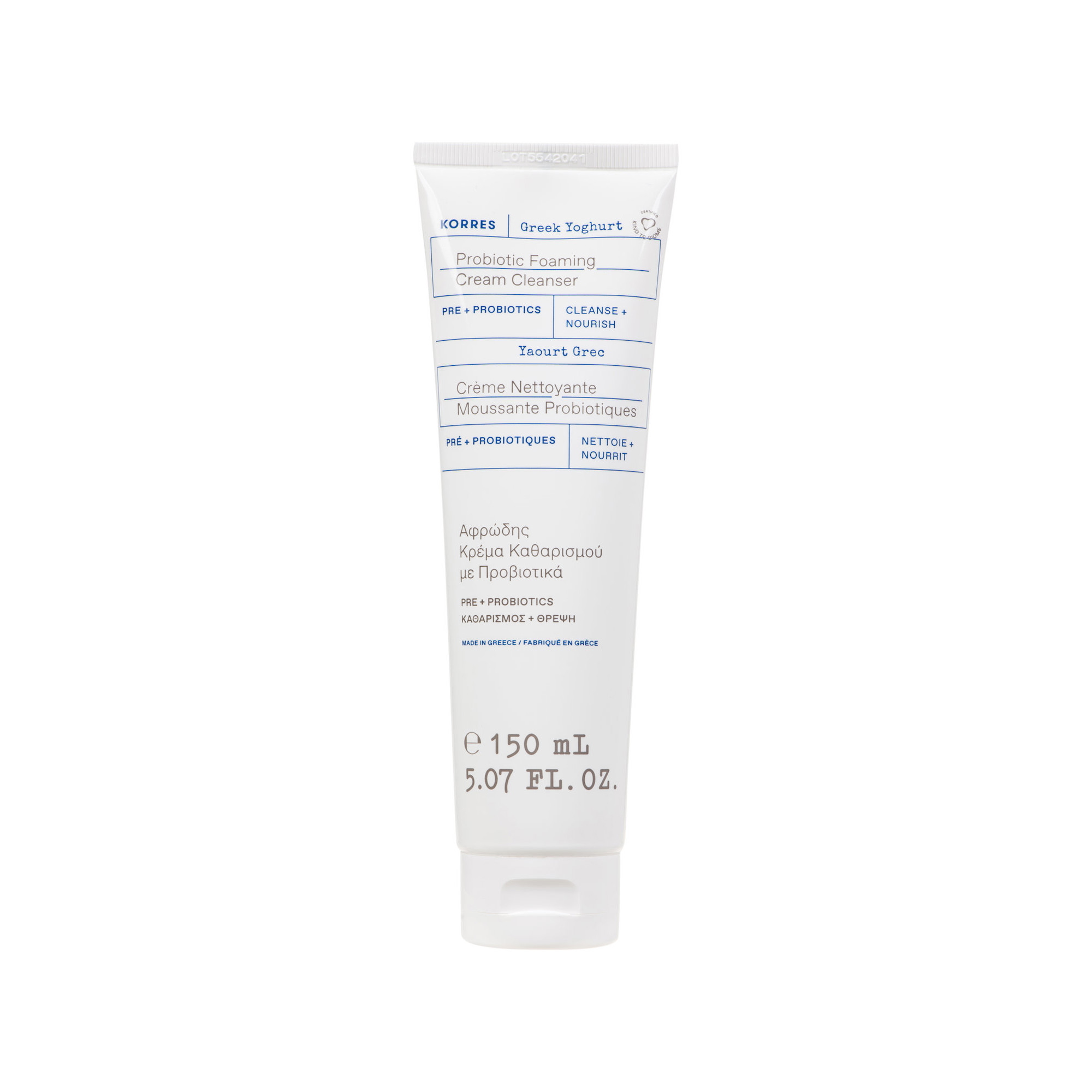 KORRES Gel cremos de curățare pentru față cu iaurt grecesc și probiotice 150 ml