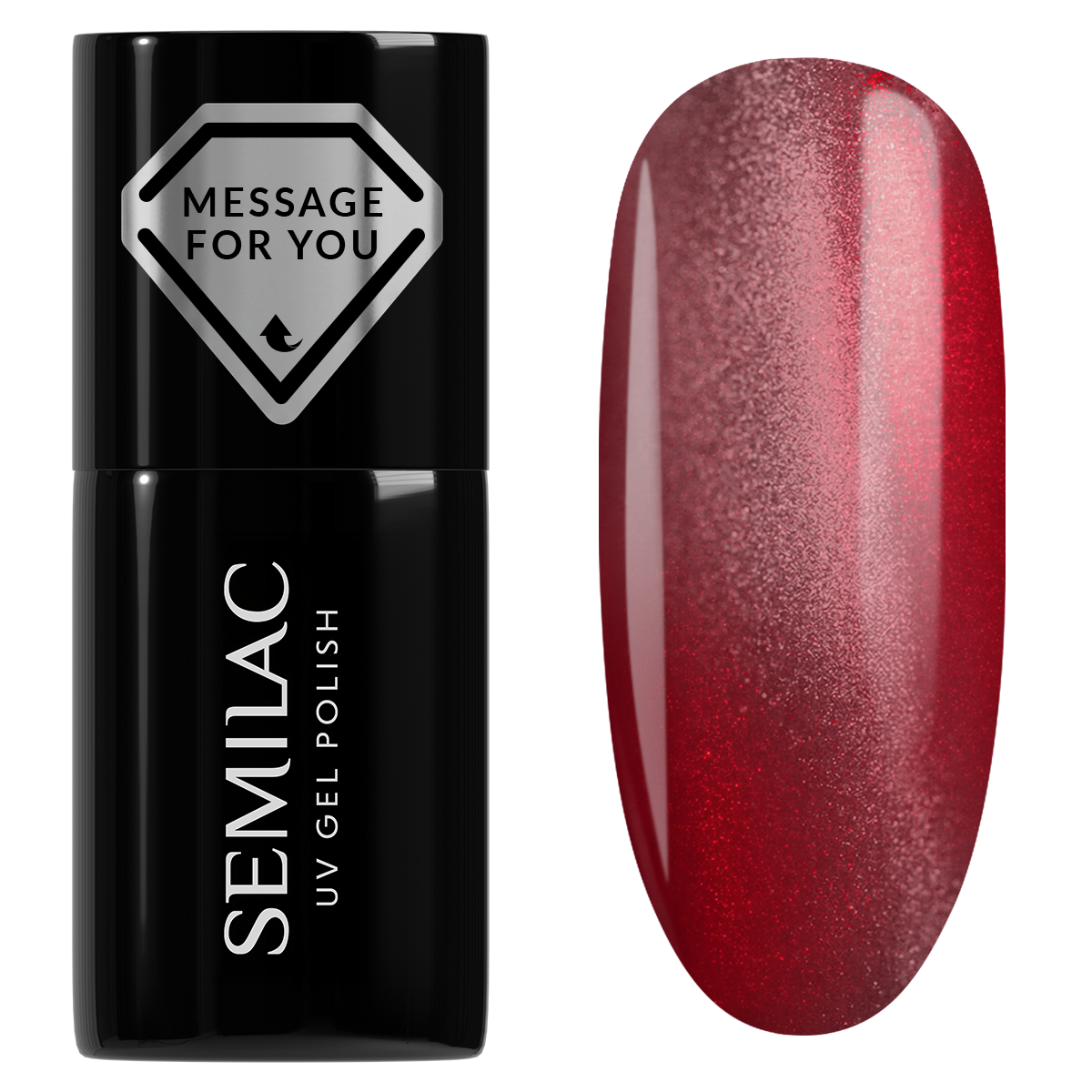 Semilac Lac hibrid 736 Crimson Jelly Gloss