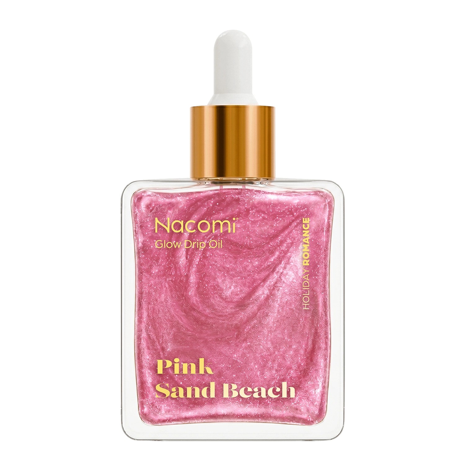 Nacomi Glow Drip Oil - Ulei iluminator pentru corp Pink Sand Beach 50 ml