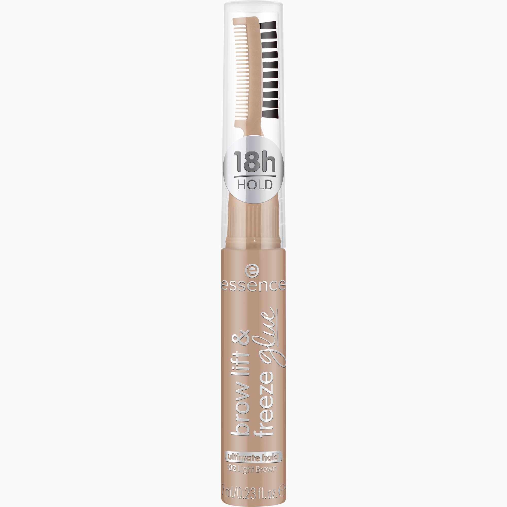 Essence Brow Lift & Freeze Glue Gel colorant pentru sprâncene 02 Light Brown