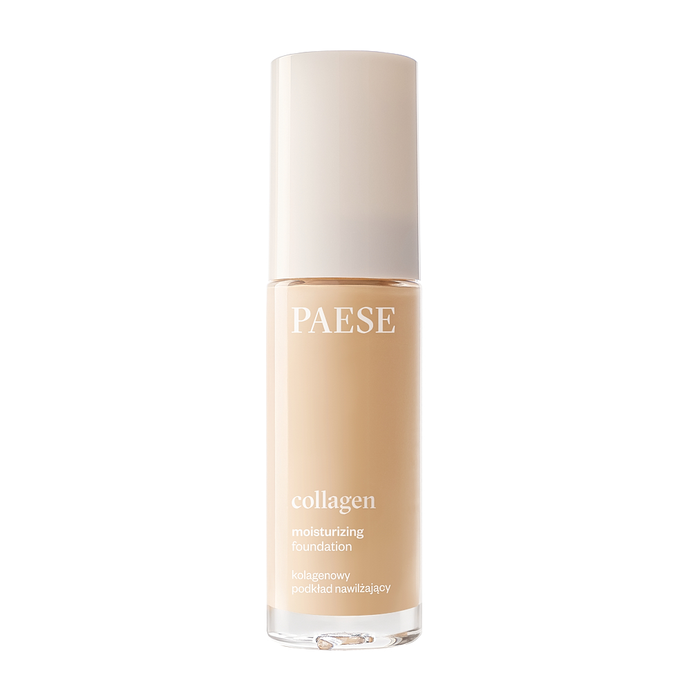 PAESE Fond de ten hidratant cu colagen, cu pompă, 300N, aromă de vanilie