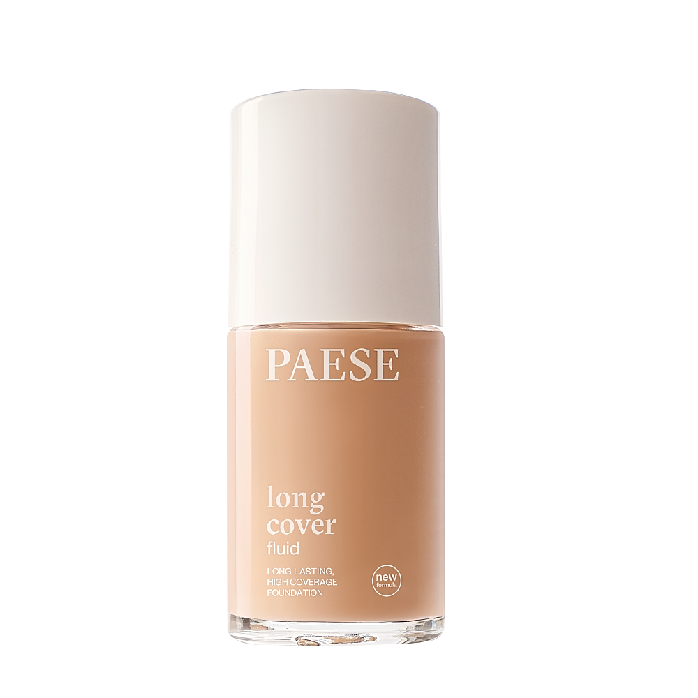 PAESE Long Cover Fluid - Noua formulă: Fond de ten cu acoperire puternică și rezistență îndelungată, nuanța 1,5 Beige