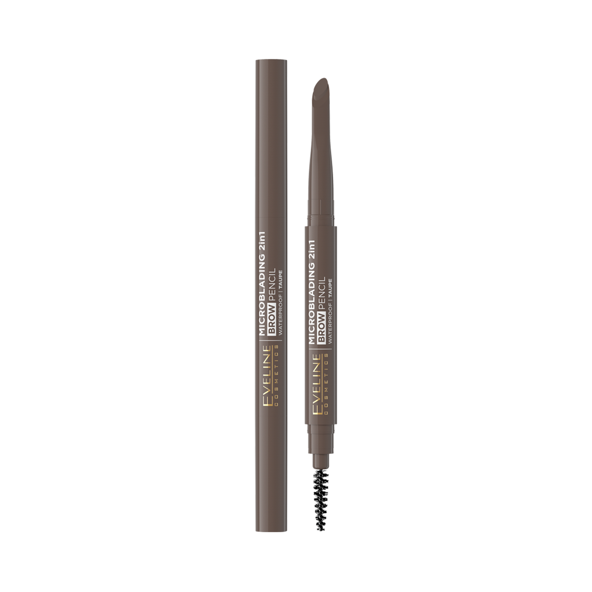 Eveline Microblading 2 în 1 Creion de sprâncene de precizie 01 Taupe