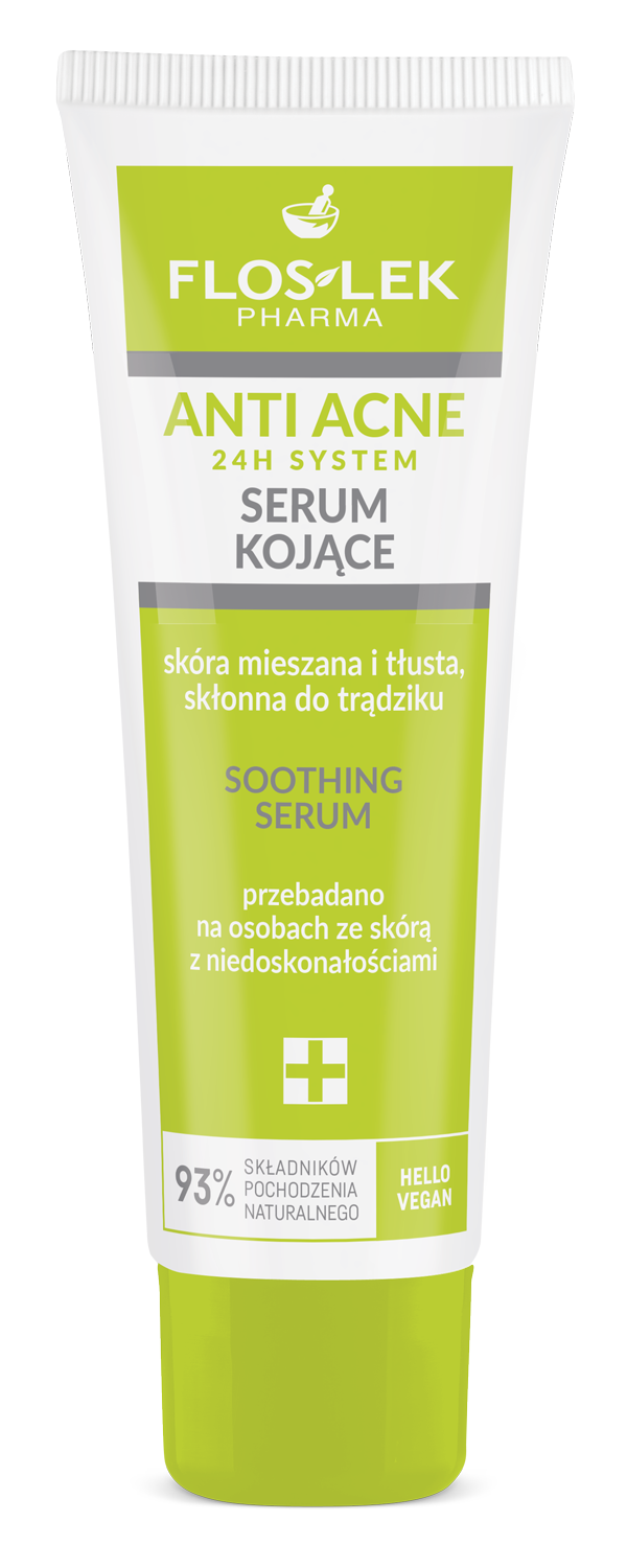 Floslek Pharma Ser calmant pentru ten mixt și gras, predispus la acnee, 50 ml