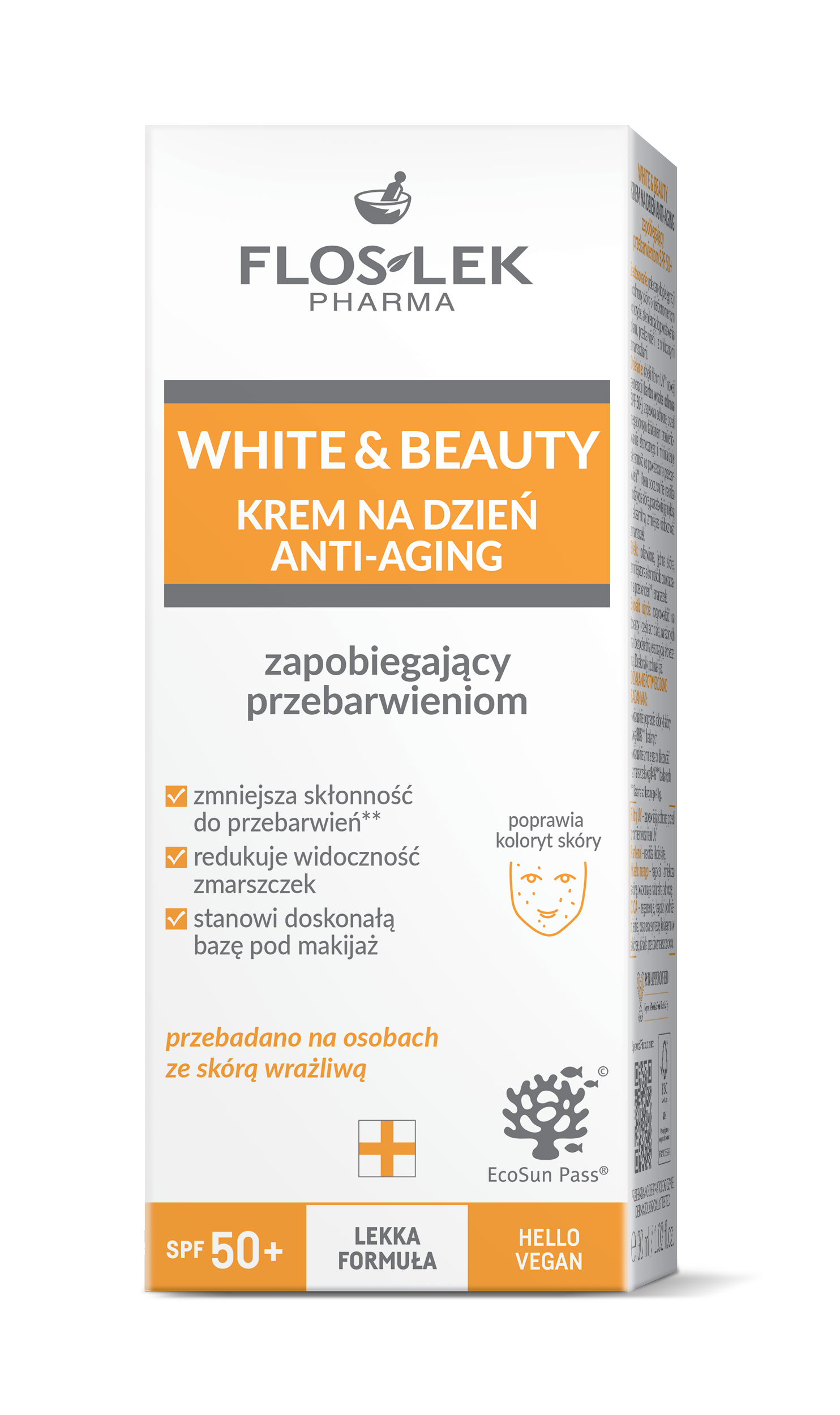 Floslek Pharma Cremă de zi anti-îmbătrânire care previne apariția petelor, SPF 50+, 30 ml