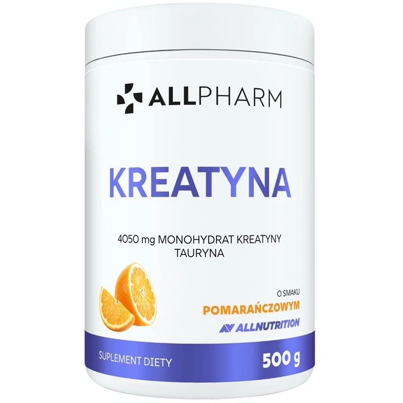 ALLNUTRITION Allpharm Creatină - Supliment alimentar cu aromă de portocale, 500 g