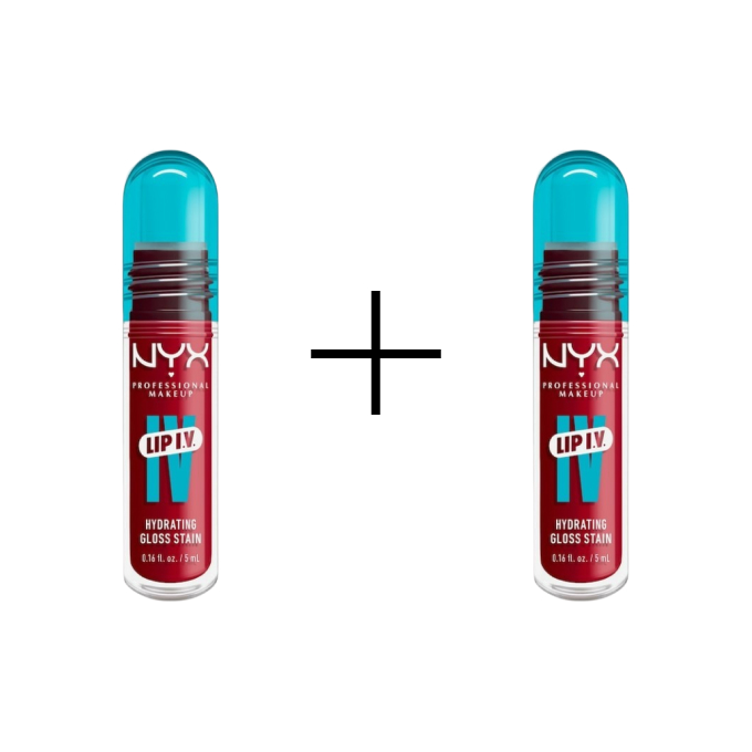 NYX Professional Makeup Lip IV Hydrating Gloss Serum - Luciu de buze 11 Red-Y. Set. Wet! 1+1