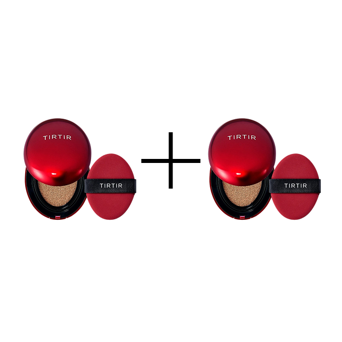 TIRTIR Mask Fit Red Cushion SPF 40 PA++ Fond de ten în pernuță 33N Macchiato 18 g 1+1