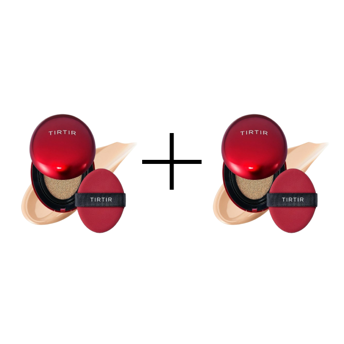 TIRTIR Mask Fit Red Cushion SPF 40 PA++ Fond de ten în pernuță 23N Sand 18 g 1+1