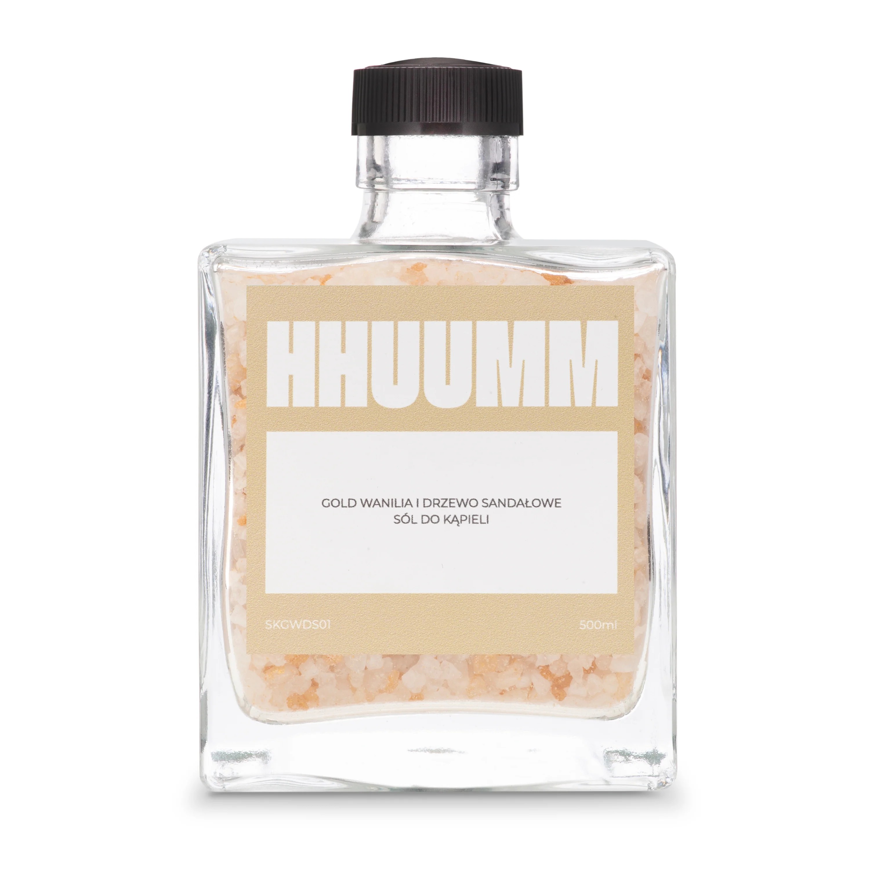 HHUUMM Sare de baie Gold cu vanilie și lemn de santal 500 ml