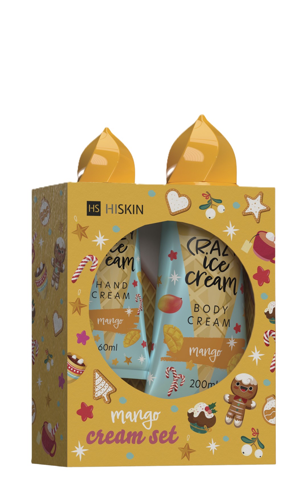 HISKIN Set cadou: Cremă de corp + Cremă de mâini cu aromă de mango