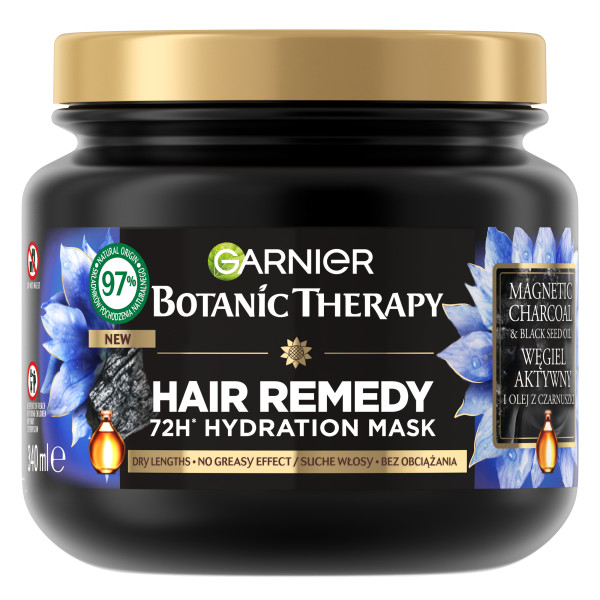 Garnier Botanic Therapy Mască de păr cu cărbune activat și ulei de chimen negru 340ml