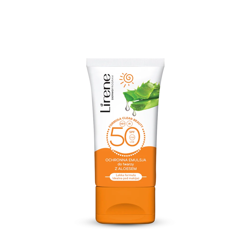 Lirene Emulsie protectoare pentru față cu Aloe Vera SPF50 50ml