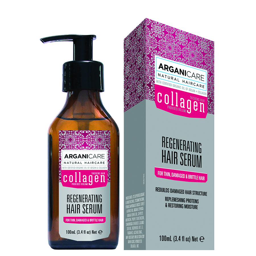 Arganicare Serum pentru păr fin și fragil Colagen 100ml