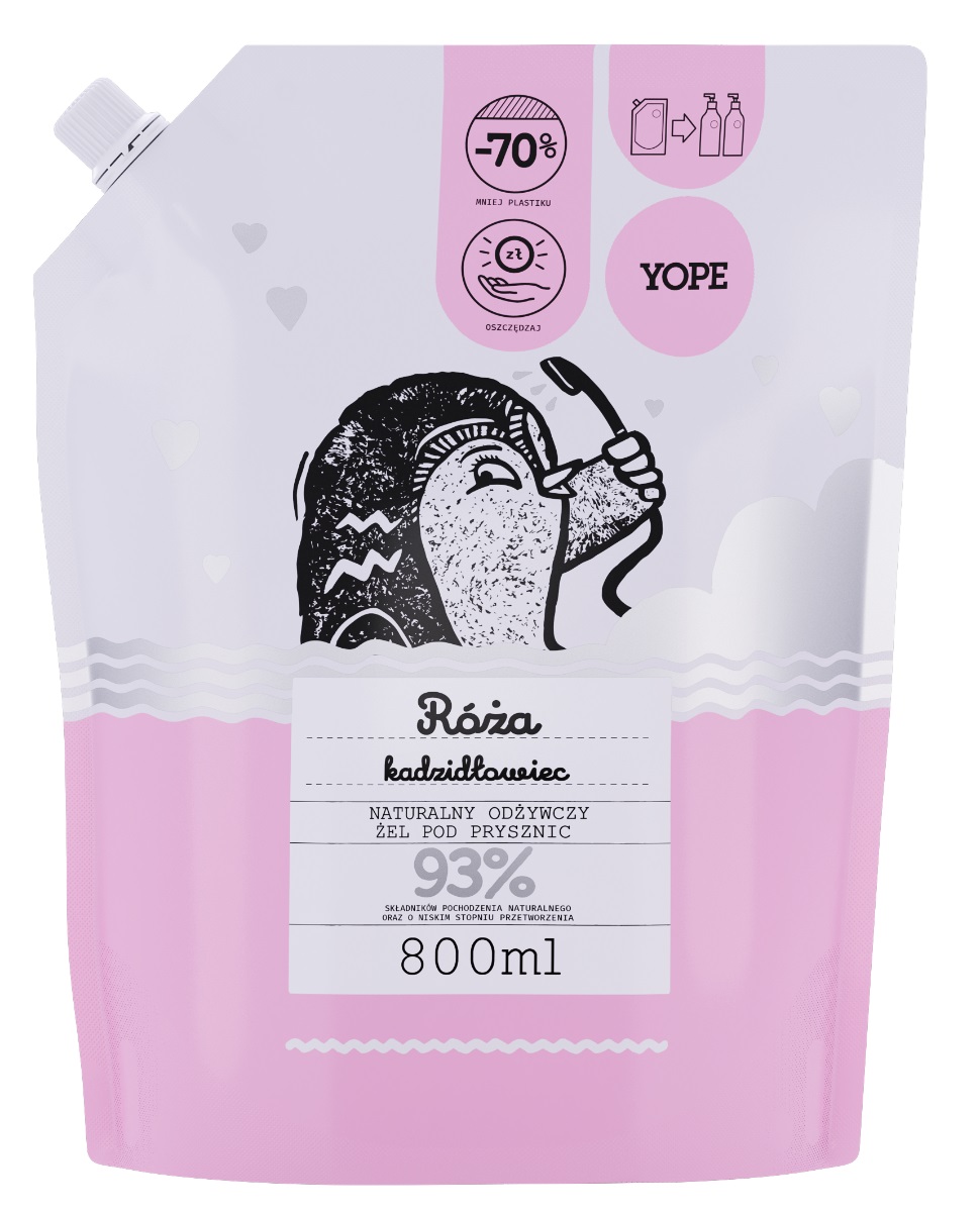Yope Rose and Frankincense Shower Gel Refill 800ml