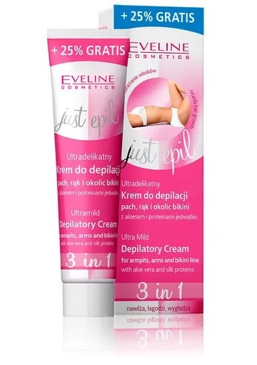 Eveline Just Epil Cremă depilatoare ultradelicată Eveline Just Epil
