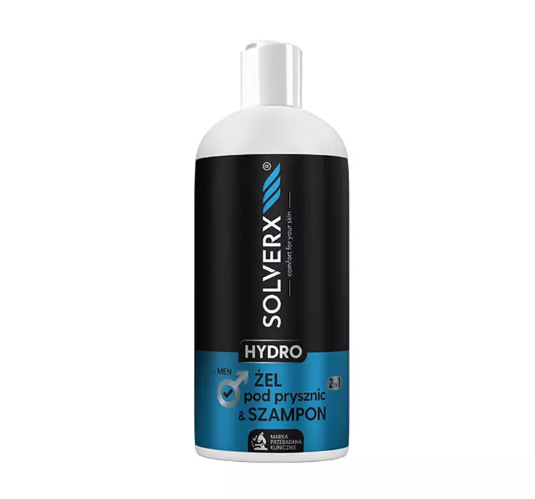 Solverx Men Hydro Gel de duș și șampon 2în1 400ml